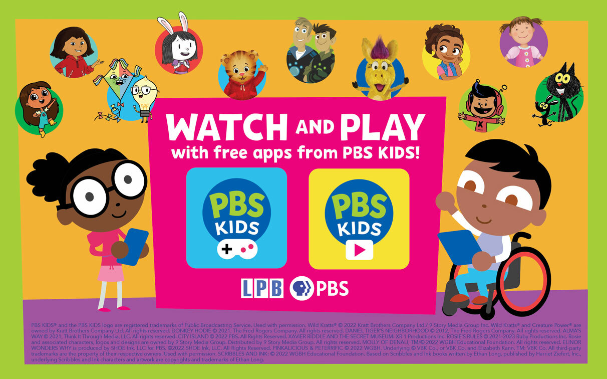 Download the FREE PBS KIDS Game and Video App