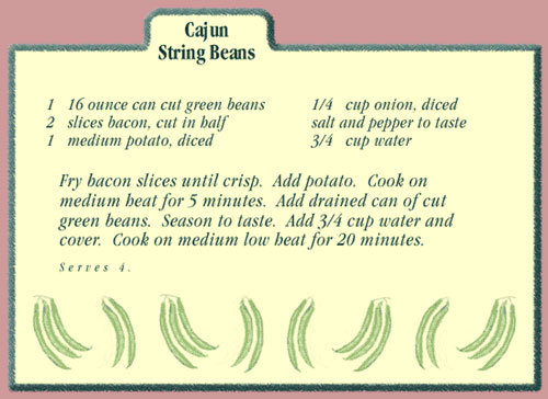 Ms. Lucy's Cajun String Beans