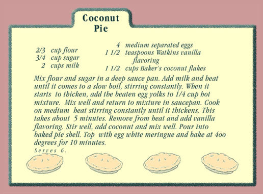 Ms. Lucy's Coconut Pie