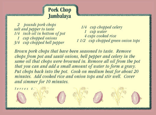Ms. Lucy's Pork Chop Jambalaya