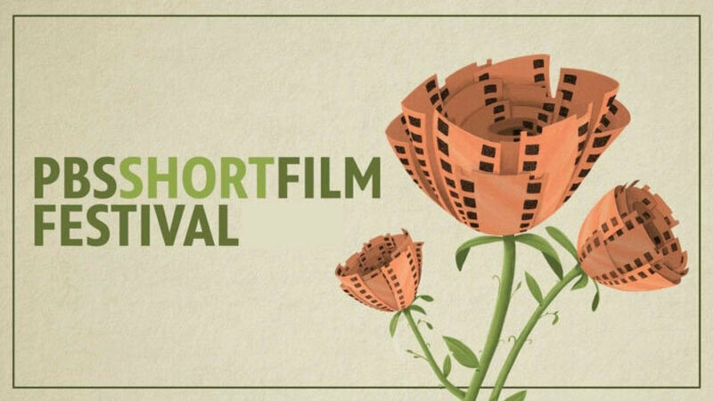 LPB-PBS Short Film Festival logo, featuring three flowers made with film strips