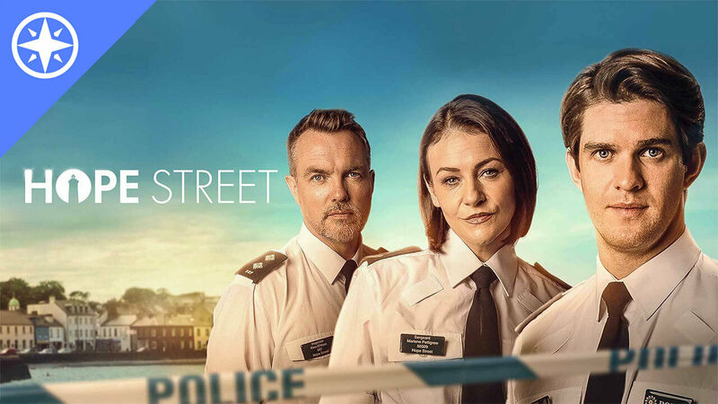Hope Street logo next to three police officers.