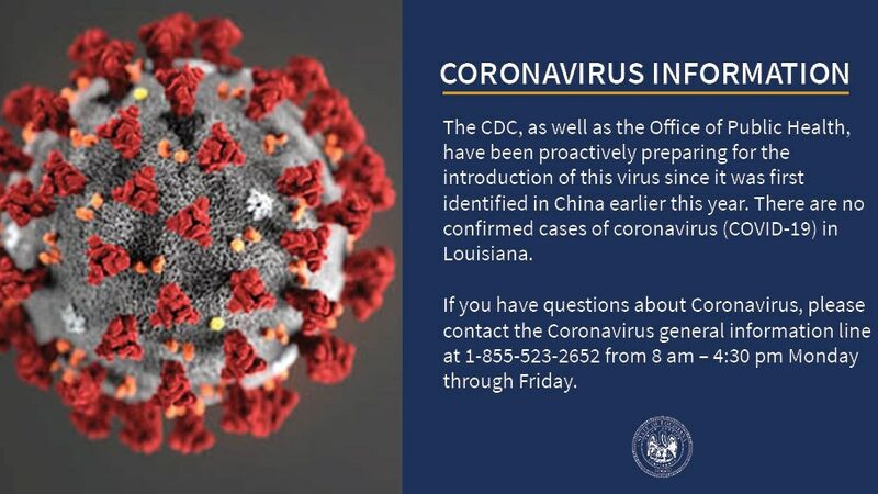 The CDC, as well as the Office of Public Health, have been proactively preparing for the introduction of this virus since it was first identified in China earlier this year. If you have questions about Coronavirus, please contact the Coronavirus general information line at 1-855-523-2652 from 8 am – 4:30 pm Monday through Friday.